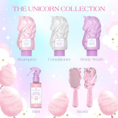 Glimmer Wish Unicorn Shampoo used by child during bath time
