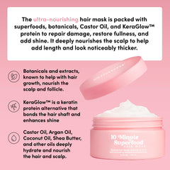 Glimmr hair mask frizz control on towel-dried hair.