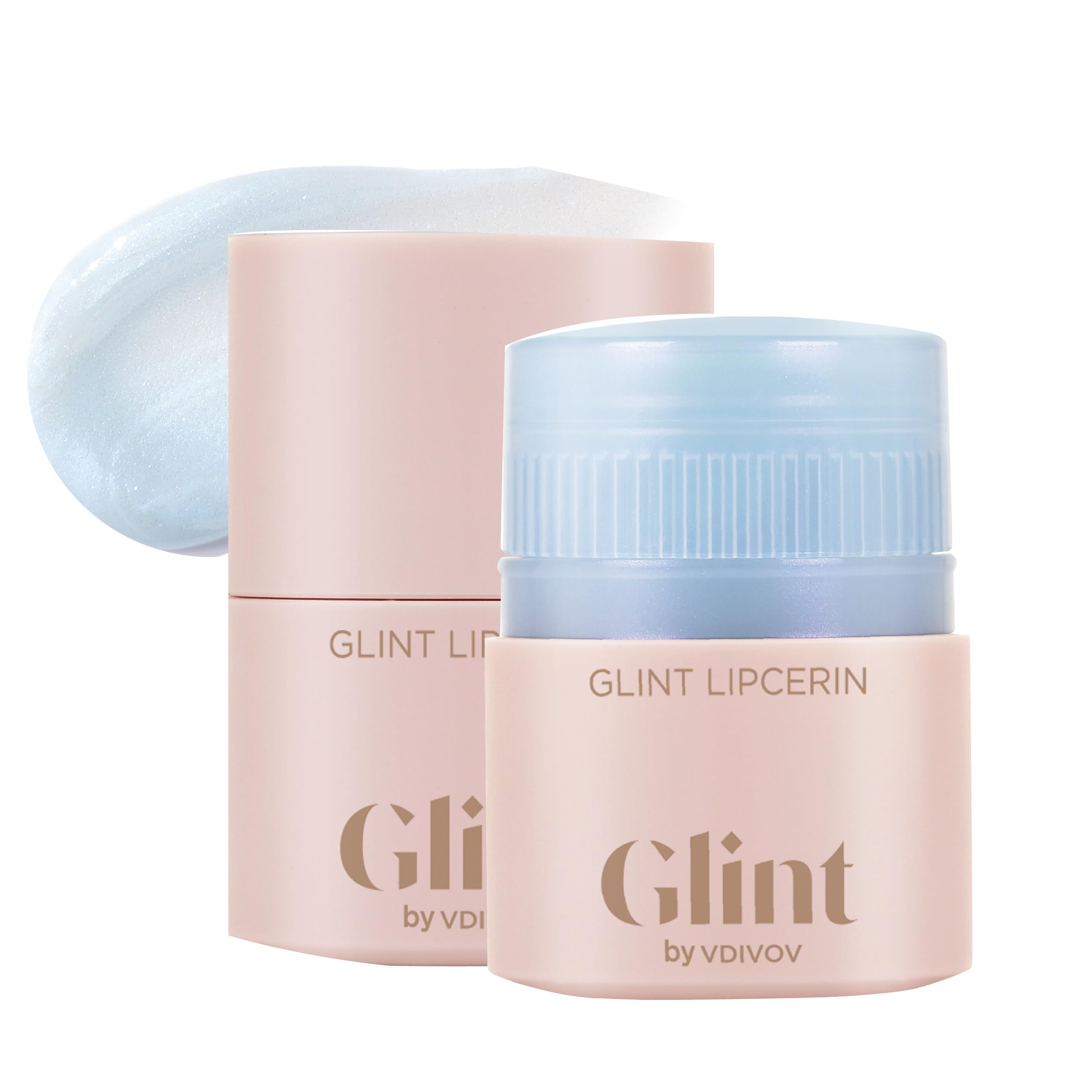 Glint Lipcerin icy blue front pack offers hydrating lip shine