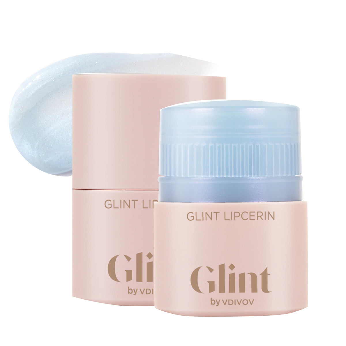 Glint Lipcerin icy blue front pack offers hydrating lip shine
