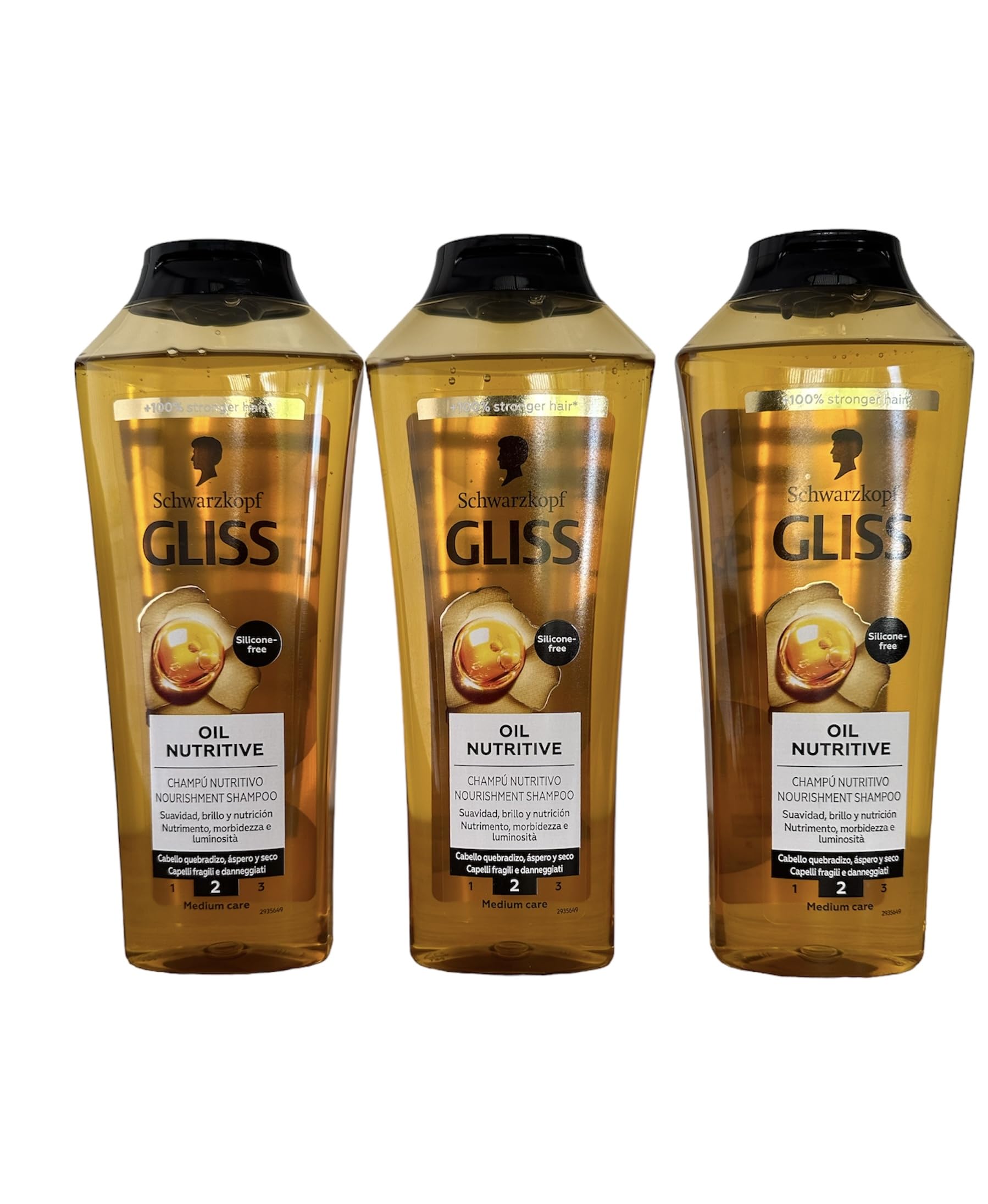 GLISS Hair Repair Shampoo on wet hair delivers soft shine without heaviness