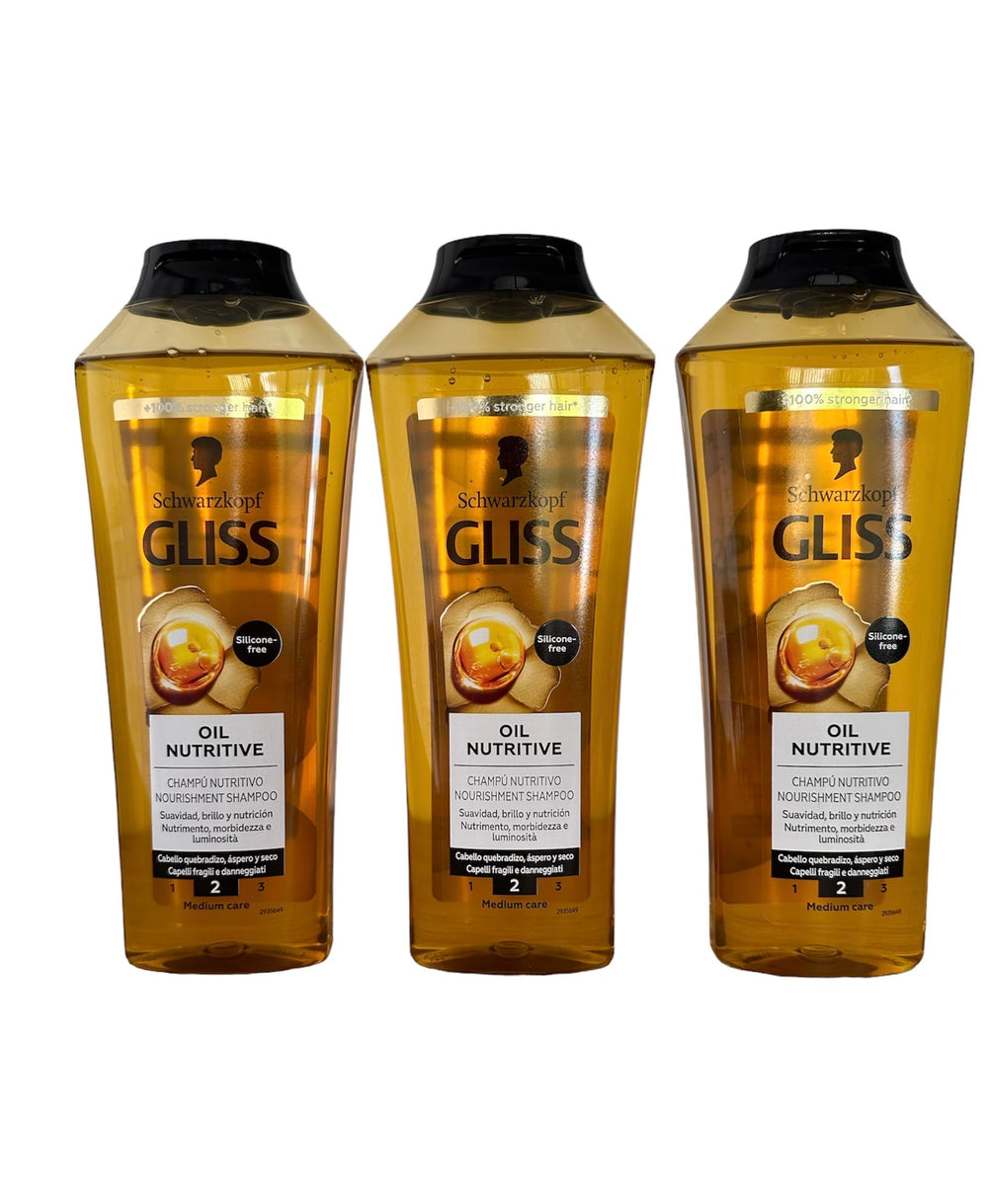 GLISS Hair Repair Shampoo on wet hair delivers soft shine without heaviness