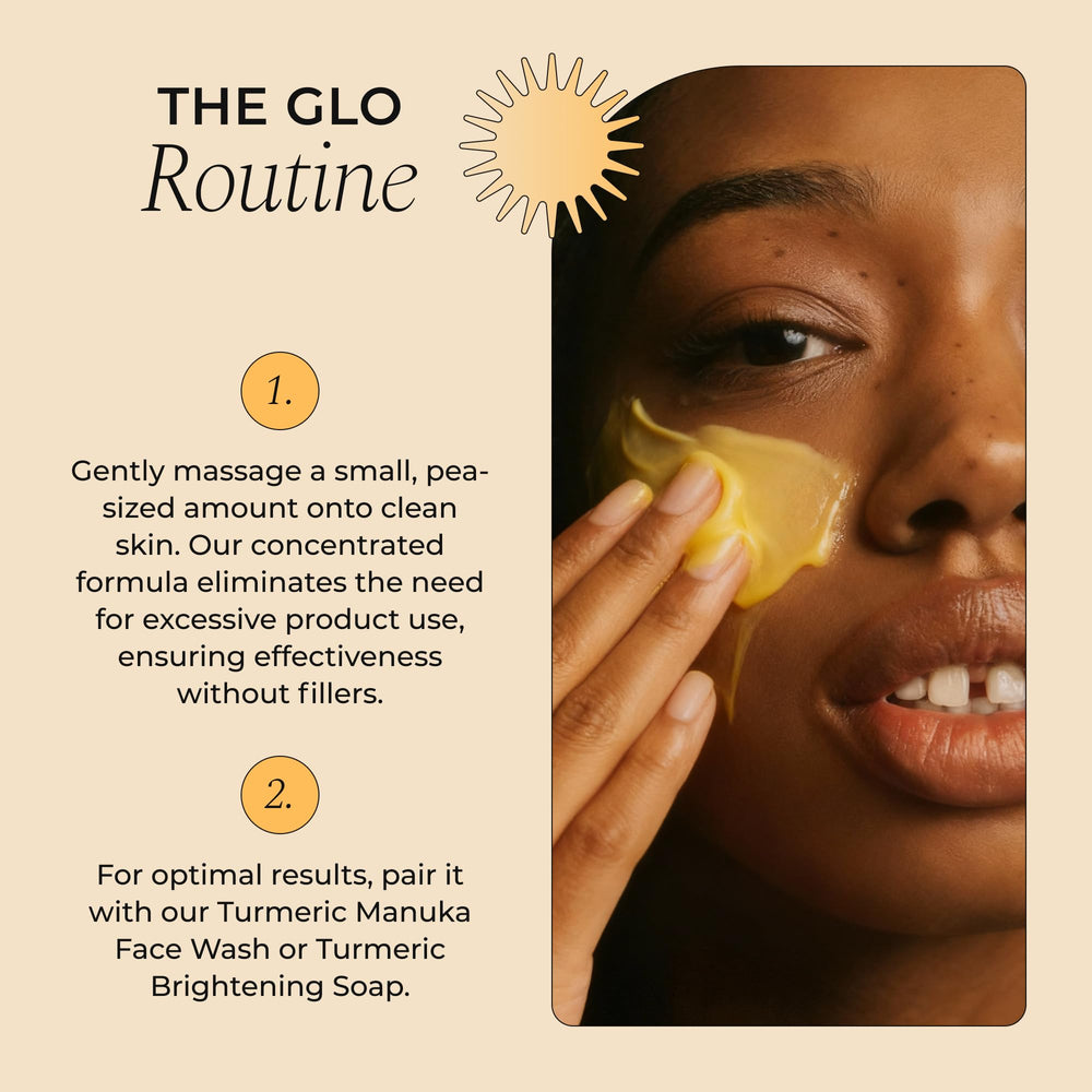 Glo Melanin Nourishing Face Cream vegan paraben-free formula supports hydrated skin