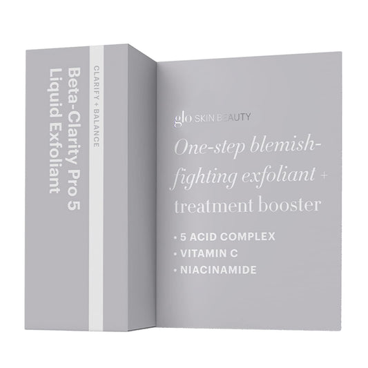 Glo Skin Beauty Beta-Clarity Pro 5 liquid exfoliant pour showing light texture for daily use