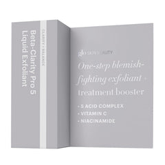 Glo Skin Beauty Beta-Clarity Pro 5 liquid exfoliant pour showing light texture for daily use