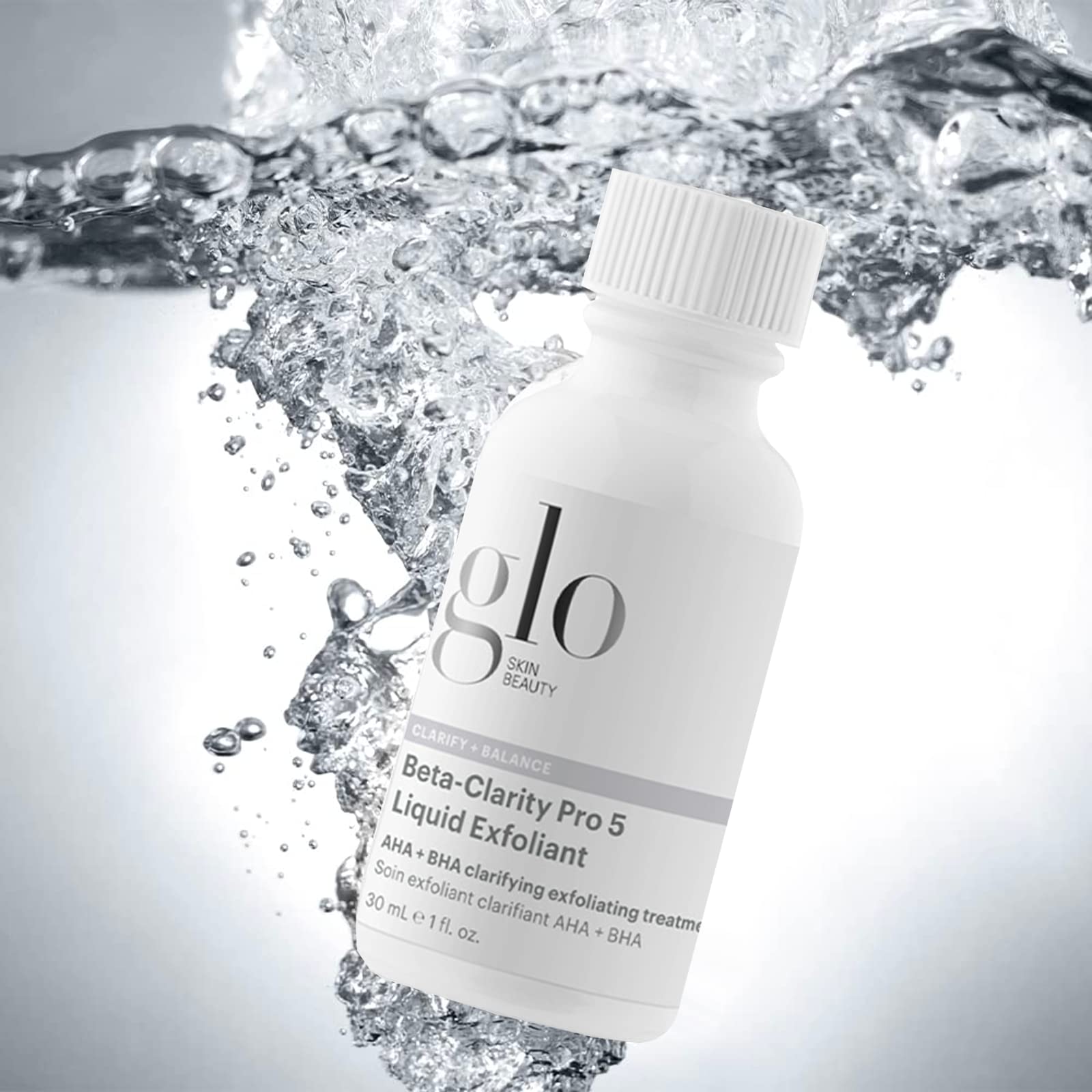 Glo Skin Beauty Beta-Clarity Pro 5 packaging close-up highlighting travel-friendly design