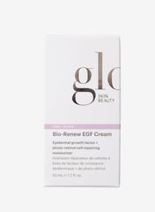 Application of Glo Skin Beauty Bio-Renew EGF Cream on clean skin for daily renewal.