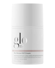 Glo Skin Beauty Bio-Renew EGF Cream jar, showcasing restorative formula for revitalized skin.