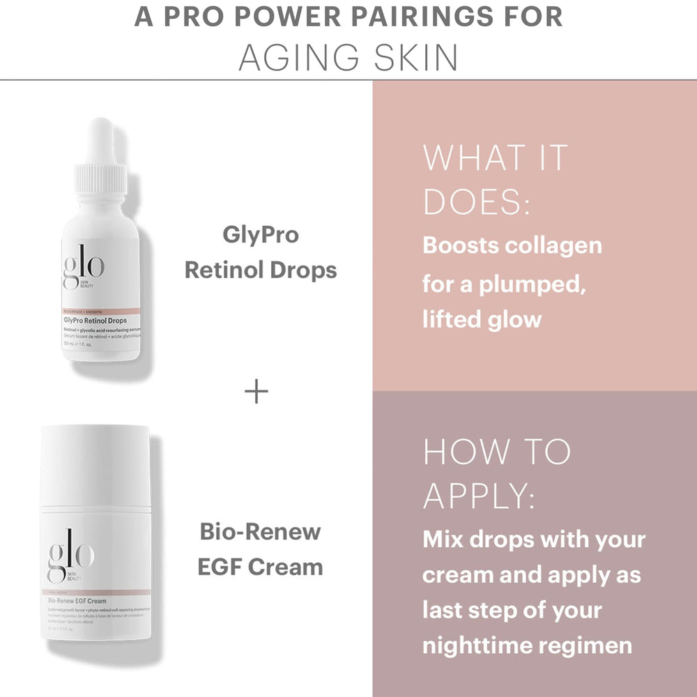 Phyto-retinol visual on Glo Skin Beauty Bio-Renew EGF Cream for firming and smoothing.