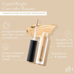 Glo Skin Beauty Banana concealer swatches with warm brightening undertones