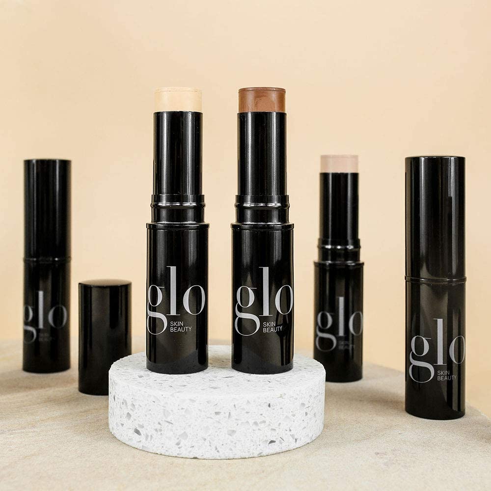 Glo Skin Beauty swatches show the 12 shade range for multiple undertones.