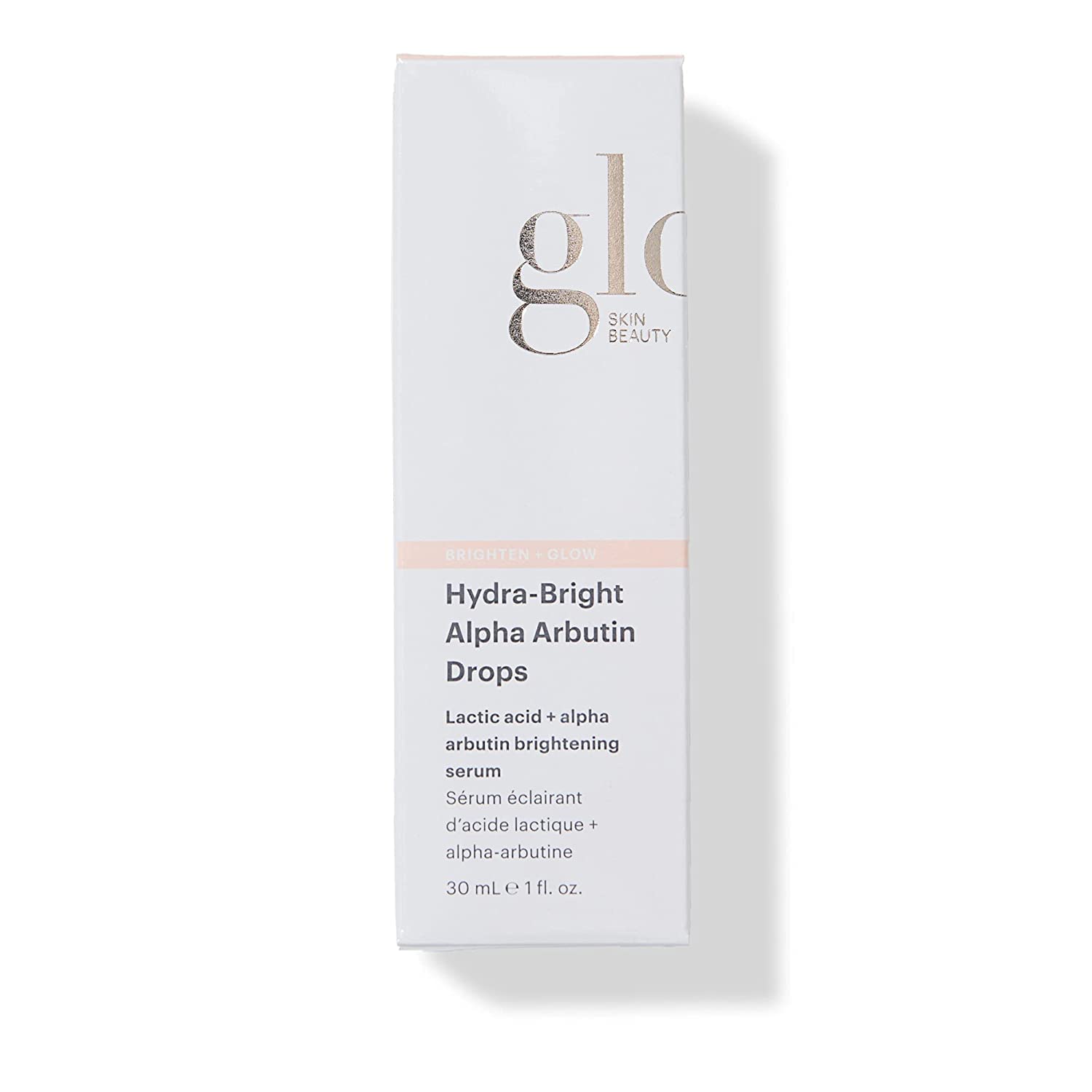 Glo Skin Beauty Hydra-Bright Alpha Arbutin Drops dropper enables easy daily application.
