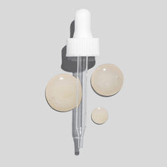 Glo Skin Beauty Hydra-Bright Alpha Arbutin Drops swatch hints at luminous, even skin potential.