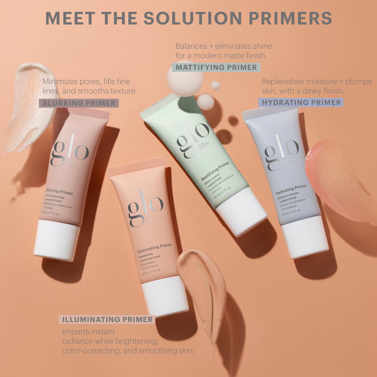 Primer applied under foundation for an even base with Glo Skin Beauty