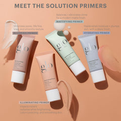 Primer applied under foundation for an even base with Glo Skin Beauty