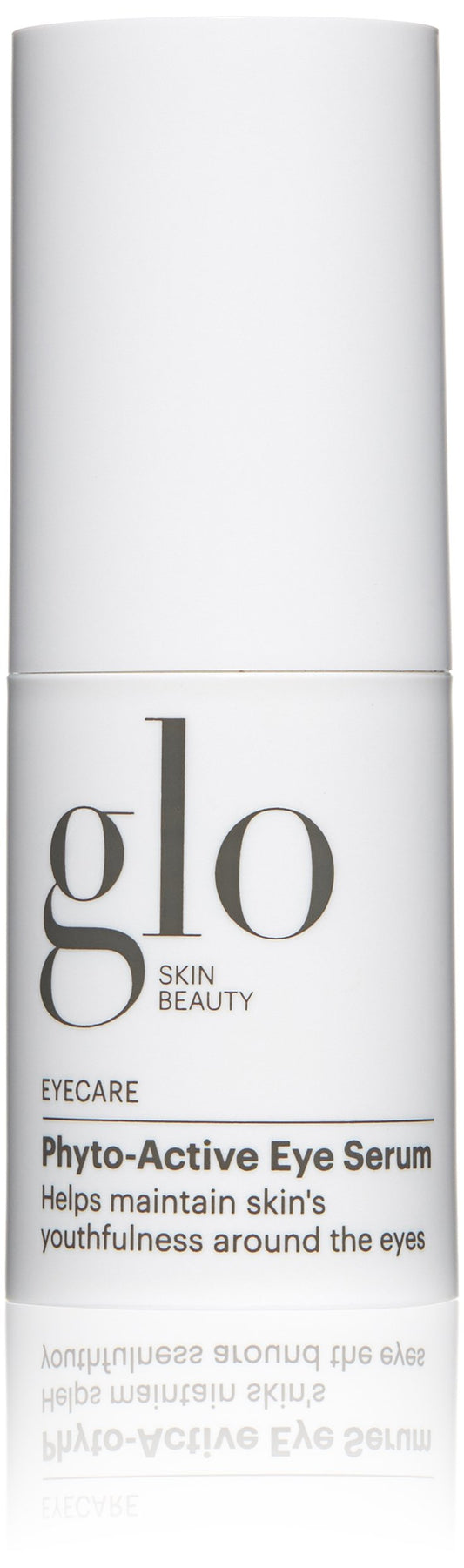 Glo Skin Beauty Phyto-Active Eye Serum bottle, hydrating texture for smoother under-eye skin