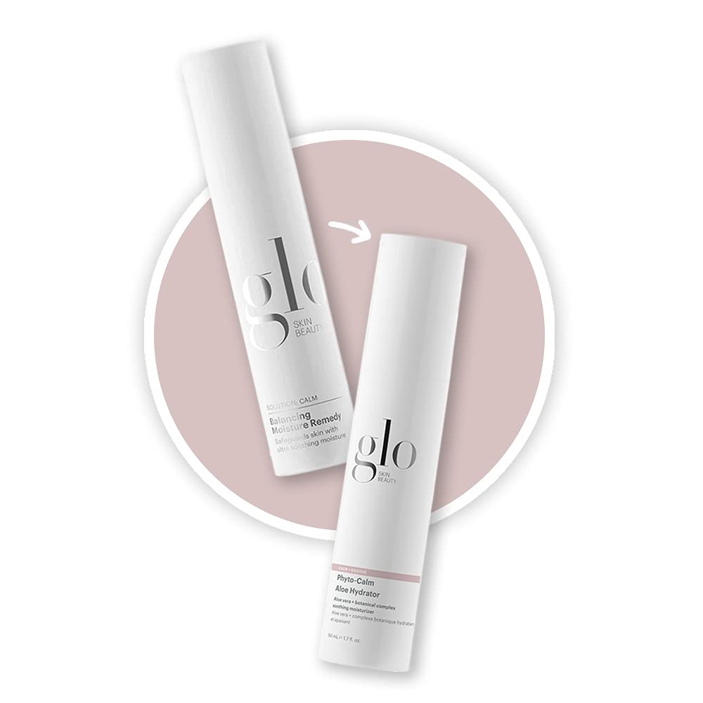 Phyto-Calm Aloe Hydrator ingredients swirl showing botanical antioxidants for balanced hydration.