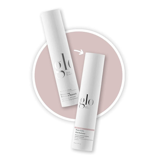 Phyto-Calm Aloe Hydrator ingredients swirl showing botanical antioxidants for balanced hydration.