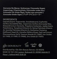 Glo Skin Beauty Under Eye Concealer Duo applied to under-eye area for brightening.