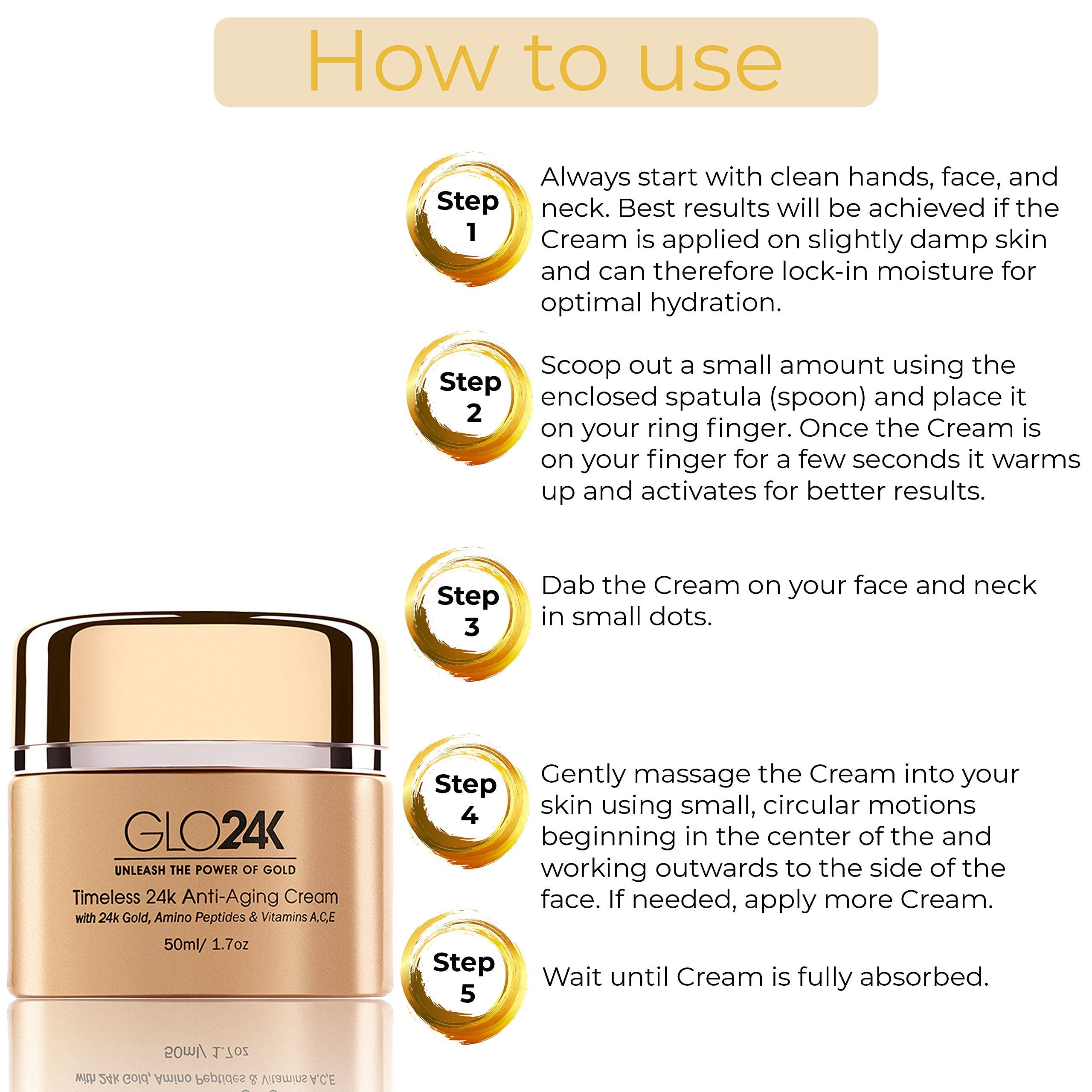 GLO24K amino peptides image emphasizes skin vitality and resilience.