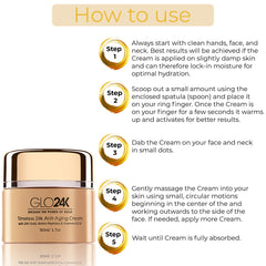 GLO24K amino peptides image emphasizes skin vitality and resilience.