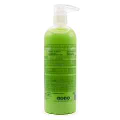 Glop and Glam Candy Apple Shampoo label close-up highlights gentle, tear-free formula.