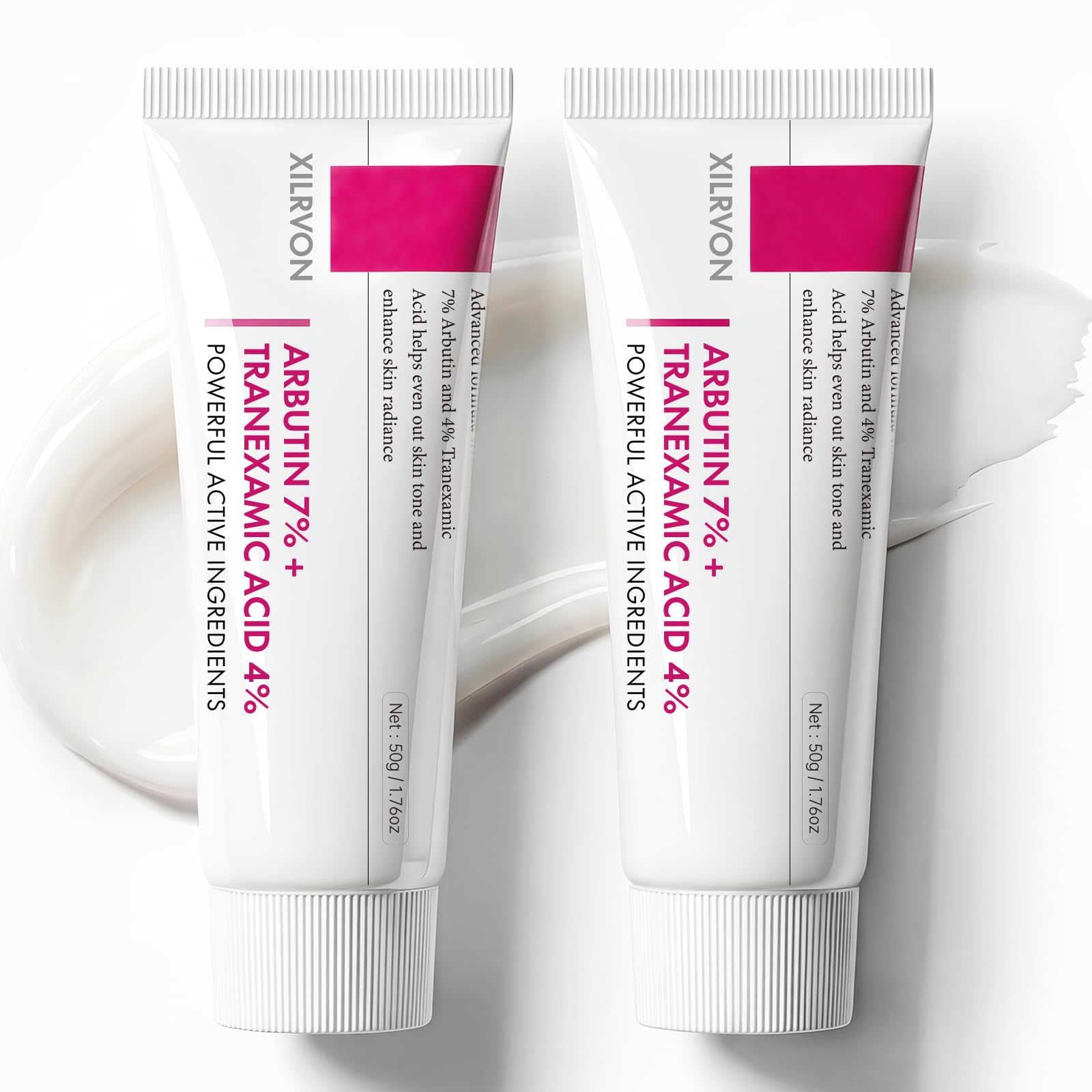 Glopink Arbutin 7% + TXA 4% cream bottle close-up for everyday skincare