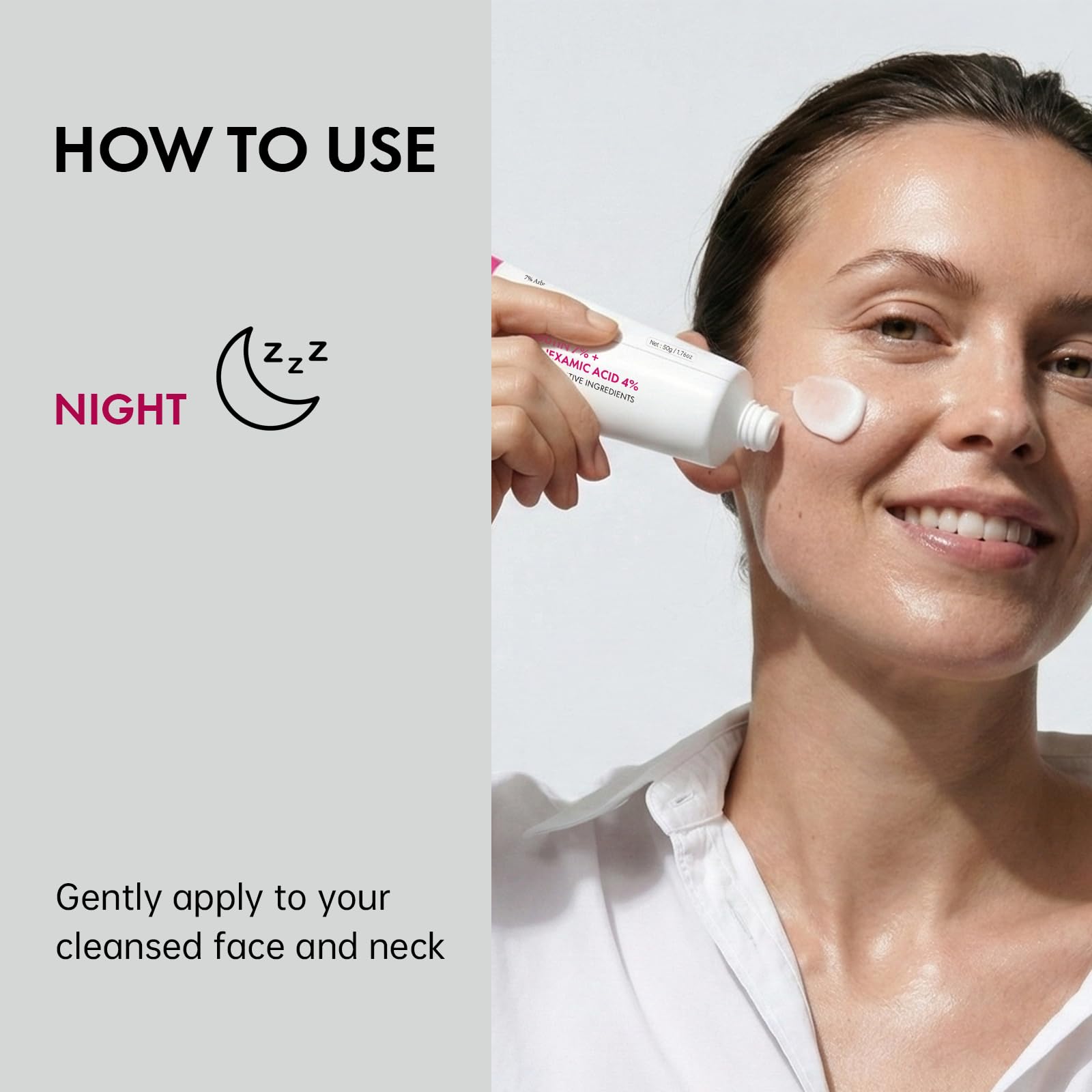 Glopink sensitive-skin-friendly formula shown for gentle daily care