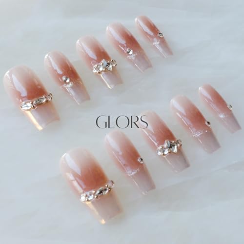 GLORS coffin-shape nails deliver a professional look at home