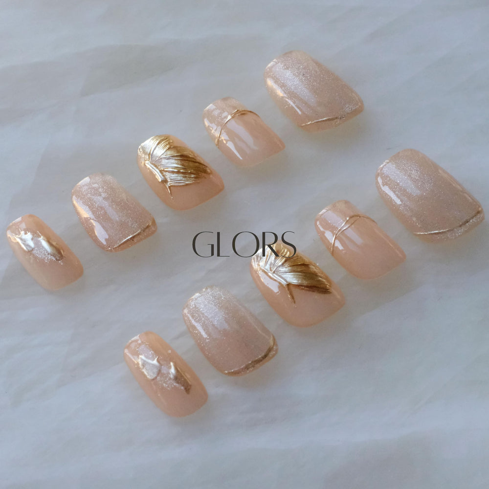 GLORS Flower Dance nails easy application for quick updates at home or on the go