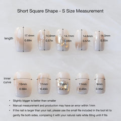 GLORS Mist Forest gradient nails deliver premium handmade design