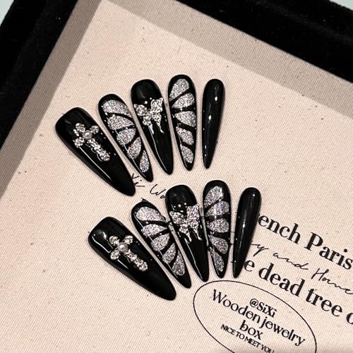 Gothic glam GLORS press-on nails ready for instant style upgrade
