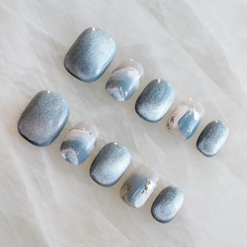 GLORS Purely Handmade Nails deliver short square style ideal for everyday activities.