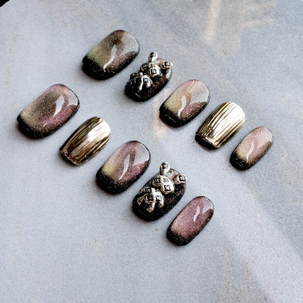 GLORS packaging for the Purely Handmade press-on nails