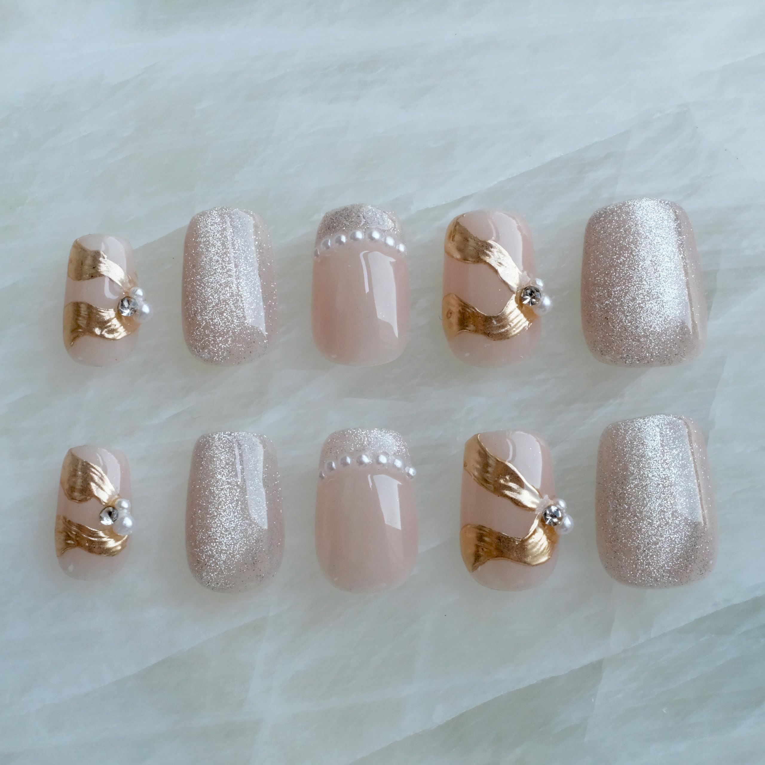 GLORS Purely Handmade Press On Nails with a salon-quality finish for instant style.