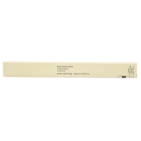 Glossier Boy Brow Arch creamy formula swirls onto brows for rich color.