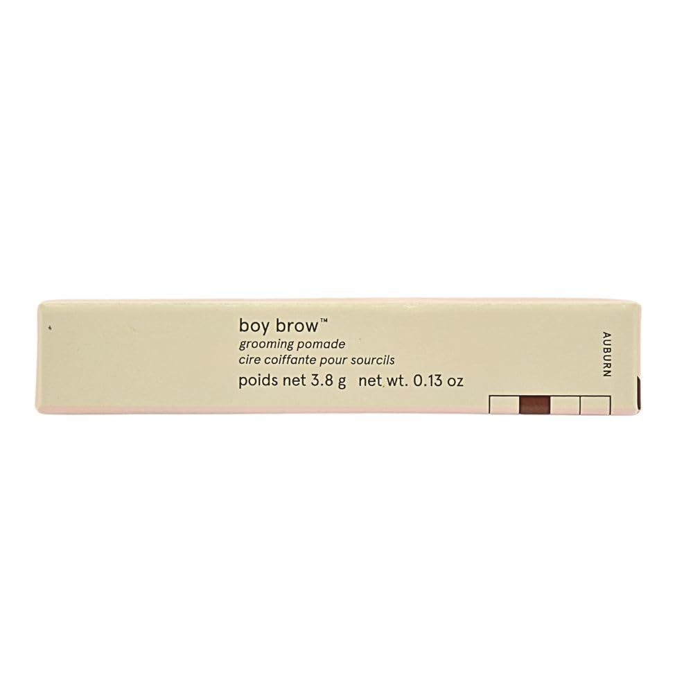 Glossier Boy Brow Auburn finished brows with soft hold and subtle definition.
