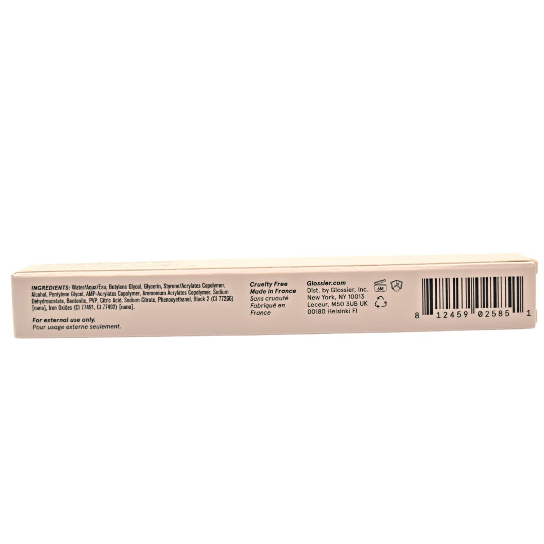 Glossier Brow Flick brown shade swatch for versatile day to night definition