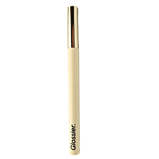 Glossier Brow Flick flow-through brush close-up shows natural looking micro-strokes