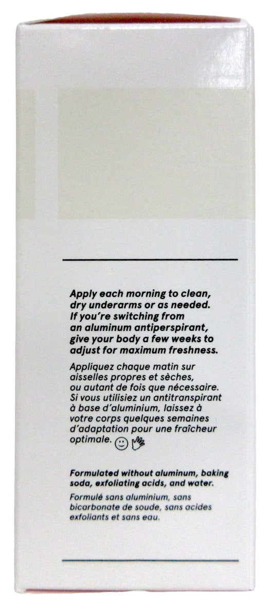 Glossier deodorant refill canister closeup highlighting recyclable aluminum and refillability