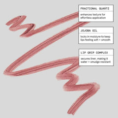 Glossier Flush Lip Liner outlining lips creates a clean, defined edge for any shade.