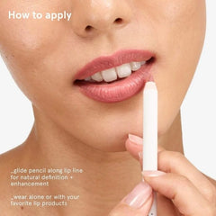 Glossier Lip Liner Bare with lip gloss pairing suggests versatile, complementary looks.