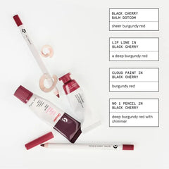 Glossier Lip Liner Black Cherry edge definition enhances lipstick look.