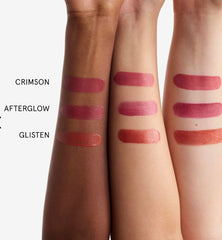 Glossier Mini Cloud Paint Glisten swatch adds luminous shimmer for a radiant flush