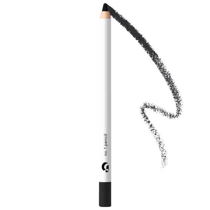 Glossier No. 1 Pencil smooth glide swatch shows rich, blendable color for precise eye looks.