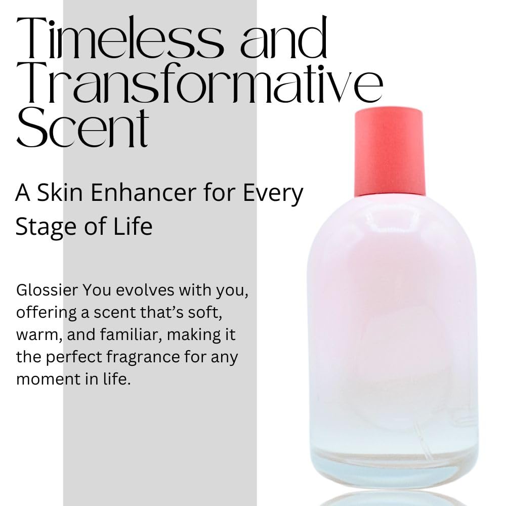 Glossier You EDP XL spray action showing fine mist release.