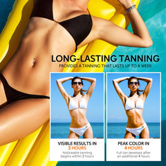 Glossiva Self Tanning Drops with hyaluronic acid for skin comfort