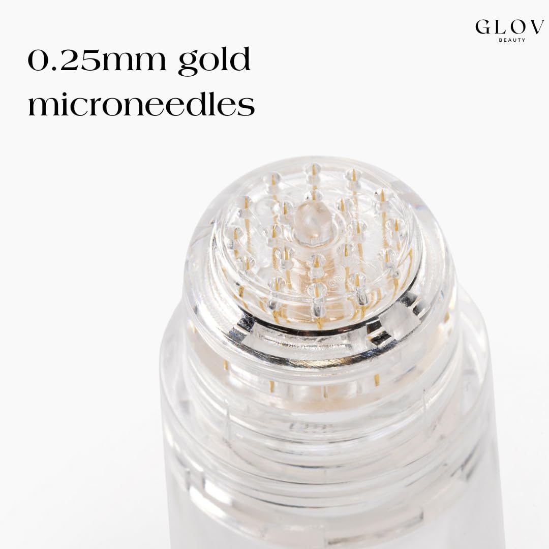 Glov Beauty at-home hair renewal setup shown on a bathroom counter.