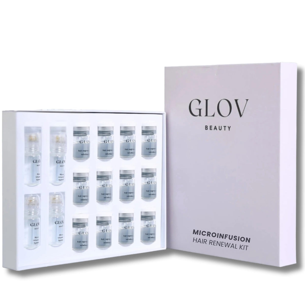 Glov Beauty Micro Infusion Stamp closeup for precise scalp serum delivery.
