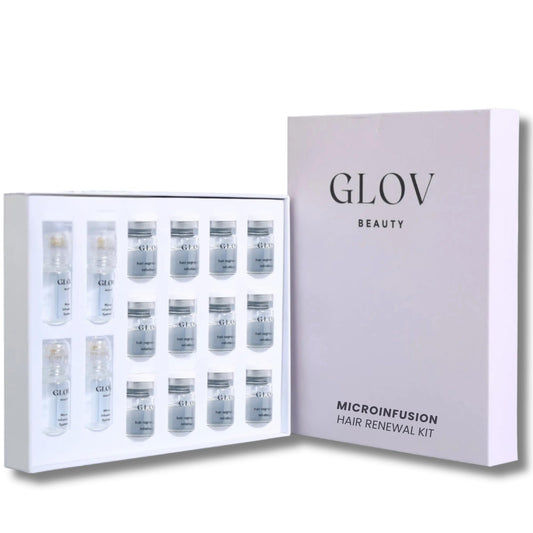 Glov Beauty Micro Infusion Stamp closeup for precise scalp serum delivery.